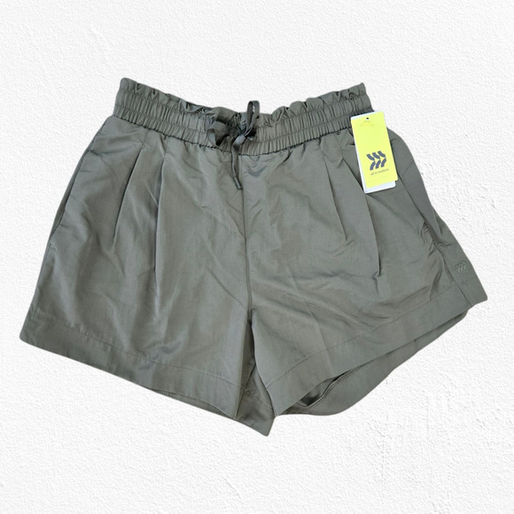 All in Motion Olive Green High Waisted 4in Active UPF 50+ Running Shorts Size XS - Picture 1 of 12